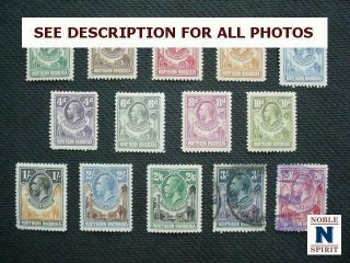 Noblespirit {ag}northern Rhodesia Nos 1 - 13,  17 M&u Short Set = $370 Cv