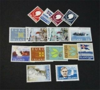 Nystamps Iceland Stamp 313//377 Og Nh $30