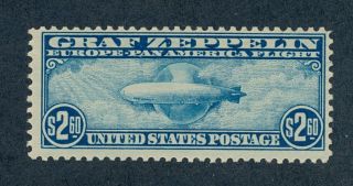 Drbobstamps Us Scott C15 Mnh Og Sound Zeppelin Stamp W/natural Gum Bends