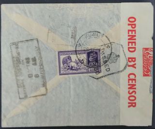 India Abroad Persian Gulf Kuwait Censored Cover To Bombay