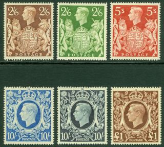 Sg 476 - 478c.  1939 - 48 High Values.  A Pristine Very Lightly Mounted.
