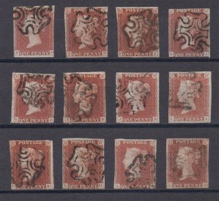 Lot:31437 Gb Qv 1841 1d Red Brown Imperf Stock Selection Taken From A Large C