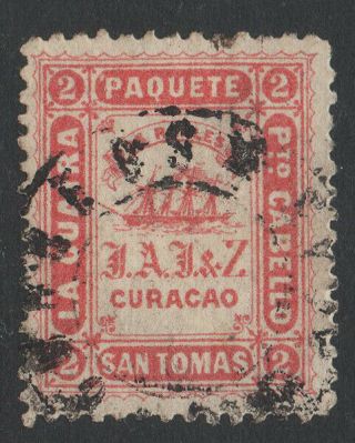 Venezuela 1869 St.  Thomas La Guaira Local,  Ship Post,  Mi.  2a,  Perf.  121/2,