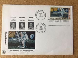 Usa 1969 Apollo 11 Moon Landing,  Commemorative Cover
