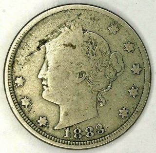 1883 - P 5c Liberty Head Nickel No/cents 19cu0716 Only 50 Cents For