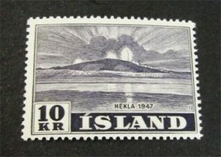 Nystamps Iceland Stamp 252 Og H $60