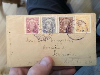 Rare 1902 Mozambique (portuguese Colonial) To Usa Postal Cover