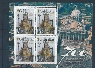 D269784 Our Lady Of Europe Religious Art S/s Mnh Gibraltar