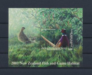 Lk58716 Zealand Pheasant Animals Fauna Flora Birds Sheet Mnh