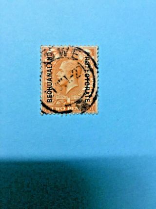 Bechuanland 1913 2 Pence Error In Overprint Very Rare
