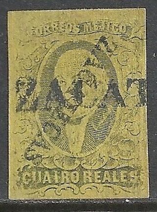 Mexico Stamps 1861 Yv 9a Canc Vf