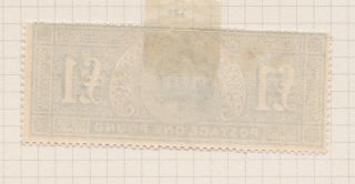 GB STAMPS KING EDWARD VII 1911 £1 SOMERSET HOUSE MOUNTED ON PAGE 2