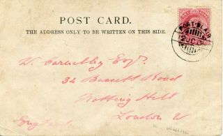1905 - Andaman Islands - Postcard To U.  K.  From " Port Blair "