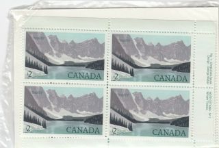 934 Banff National Park Plate 1 Inscription Set Of 4 Face $32.  00