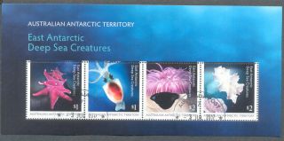 Australian Antarctic Territory Deep Sea Creatures Min Sheet Fine Cto