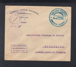 Colombia First Mail Flight 1925 To Venezuela
