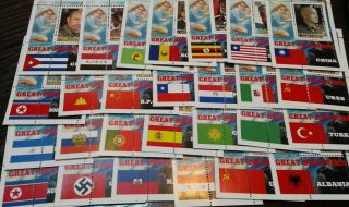 Somalia 2016 The Great Dictators Of The World All Series 27 Pcs