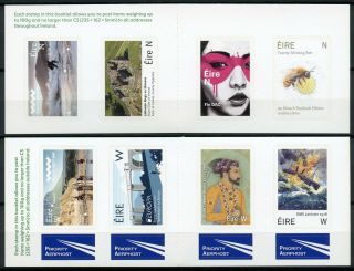 Ireland 2019 Mnh Bridges Europa Bees Ships 2x 4v S/a Booklet Art Stamps