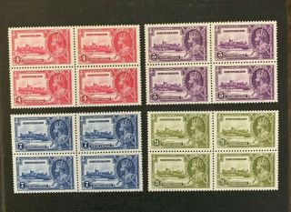 Newfoundland Stamp 226 - 229 Blocks Mnh/mh