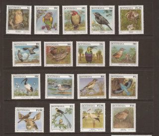 Botswana 1997 Birds Mnh Set Of Stamps