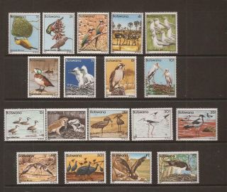 Botswana 1982 Birds Mnh Set Of Stamps