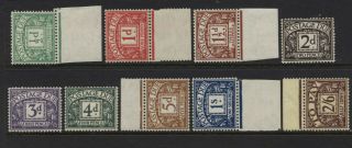 1924 - 6 ½d - 2/6 Kgv Postage Due Set Of Nine Unmounted.  Sg D10 - 18