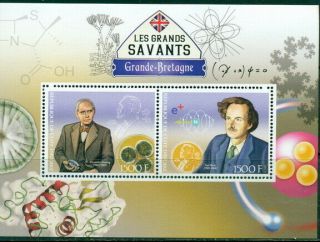2017 Great Britain Scientists M/s Paul Dirac Alexander Fleming Mnh Gb