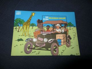 Tintin - Stamp - " Tintin In Africa " - Belgian Po - Poste Belge - 4006