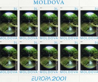 Europa Cept Moldavia 2004 Minisheet Mnh