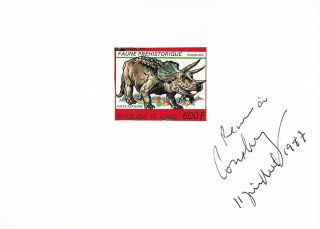 Jv2 Guinea Prehistoric Animals Dinosaurs Triceratops Proof On Card Scott 1054