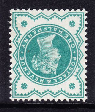 Gb Qv 1900 Sg213wi 1/2d Blue - Green Inverted Wmk Unmounted.  Cat £125