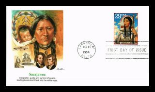 Dr Jim Stamps Us Sacajawea Legends Of The West Fleetwood First Day Cover
