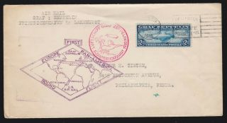 Us C15 $2.  60 Graf Zeppelin Air Mail On Flown Cover Vf - Xf W/enclosure Scv $625