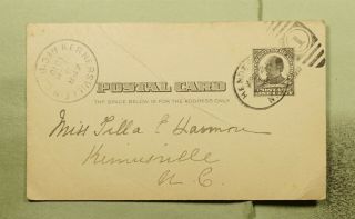 Dr Who 1910 Henderson Nv? Postal Card To Kernersville Nc E56045