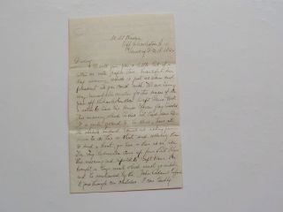 Civil War Letter 1864 Sherman Assault Farragut Navy Railroad U.  S.  S.  Winona Ship