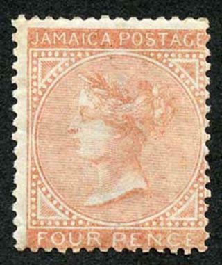 Jamaica Sg4 4d Brown - Orange Pineapple Wmk M/mint