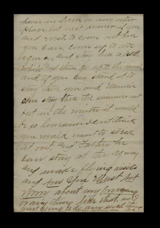 1883 Dakota Territory INDIAN TRADER LETTER Describes Living with Indian Family 5