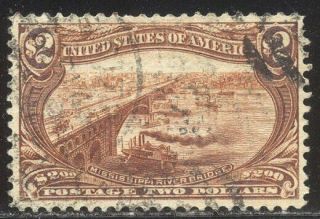 U.  S.  293 Vf Beauty - 1898 $2.  00 Trans - Mississippi ($1,  050)