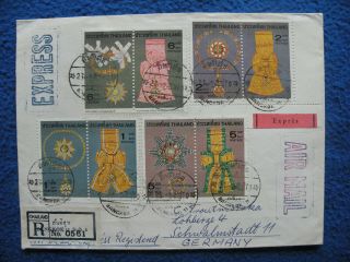 Thailand To Germany Registered Cover