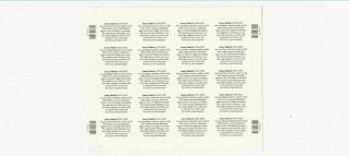 US Stamps/Postage/Sheets Sc 3871 James Baldwin - writer MNH F - VF OG FV$7.  40 2