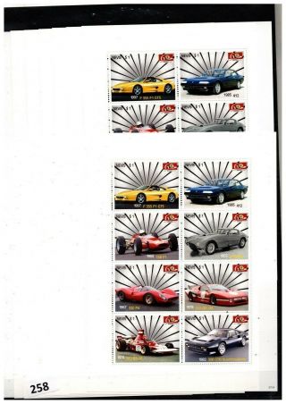 15x Nevis - Mnh - Cars - Ferrari -