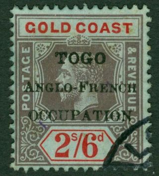 Sg H43 Togo 2/6 Black & Red/blue.  Very Fine Part Cds Cat £32