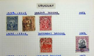 URUGUAY Mint/Used,  Airmail,  Sets,  etc.  on Pages.  (124 pics) 3