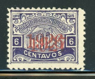 Honduras Mh Specialized: Scott 239 6c Purple Large " 1926 " Over " 1927 " Cv$35,