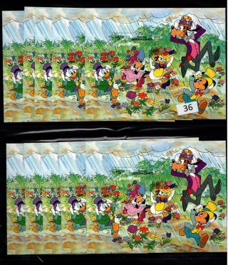 / 10x Grenada - Mnh - Disney - Cartoons - Mickey - Donald - Goofy - Minnie