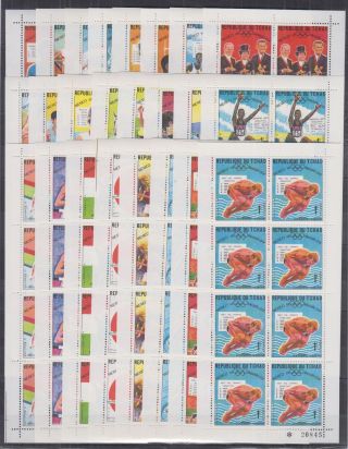 I682.  8x Tchad - Mnh - Sport - Olympic - Full Sheet