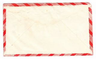 CHINA to USA POW 1950 中國香港 CANCELS POSTMARKS POSTAL ENVELOPE COVER AIRMAIL RARE 3