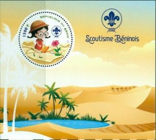 2018 Ms Scouting In 4 Scouts Children Palm Trees Oasis 400340