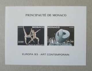 Monaco 1993 Cept Art Scarce Special Sheet Maury €180 /cq182