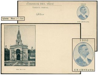 Peru 1900 1¢ Romana Psc Iglesia H&g 49